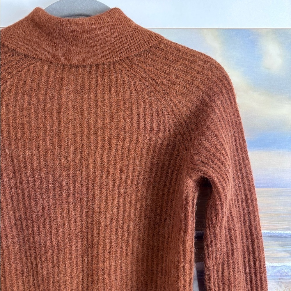 Everlane The Alpaca Collared Cardigan in Rosewood - Size XS - Picture 8 of 10